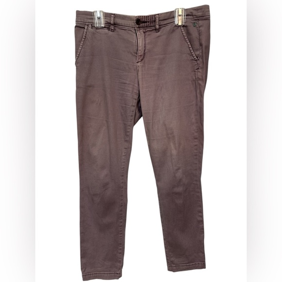 Pilcro And The Letterpress Anthropologie Pants Hyphen Purple Chino - Picture 1 of 6